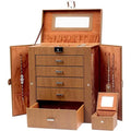 Jewelry in Style5-Layer Leather jewelry box - 5.9D x 10.43W x 11H