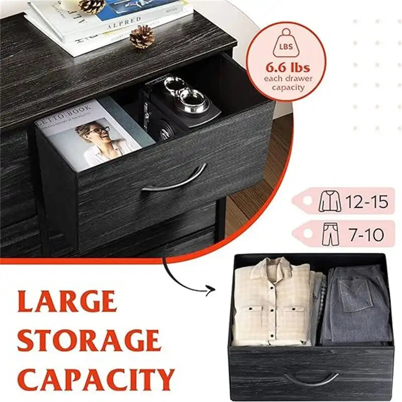 Commode en tissu pour chambre à coucher
