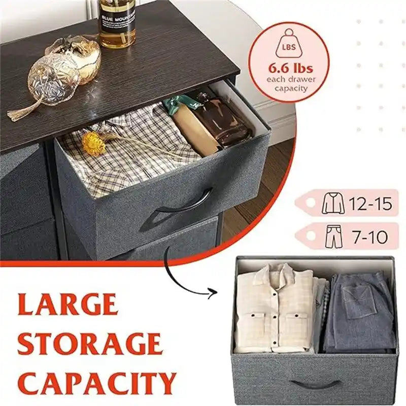 Commode en tissu pour chambre à coucher