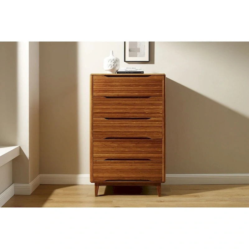 Ensemble de chambre 5 pièces Dylan avec plateforme de lit Queen, couleur cuivre