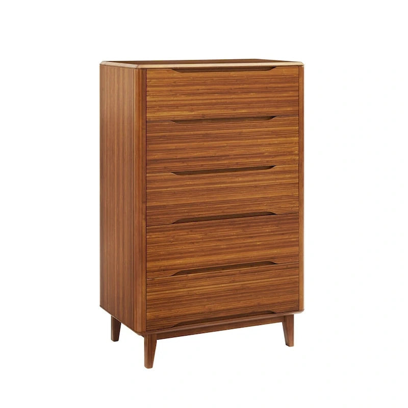 Ensemble de chambre 5 pièces Dylan avec plateforme de lit Queen, couleur cuivre
