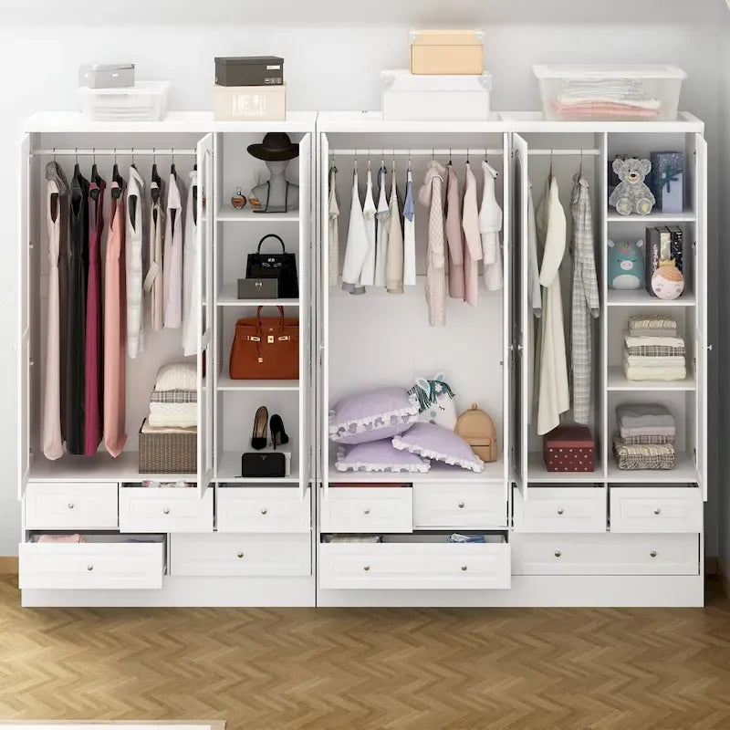 Ensemble armoire combinée double 78,7 H – L'élégance alliée à l'utilité