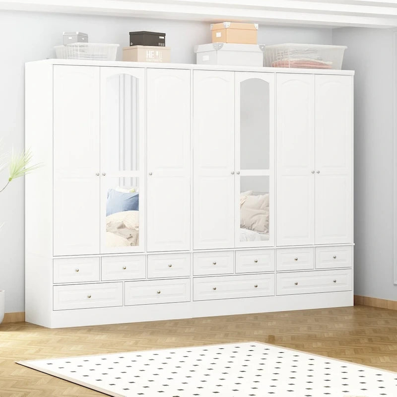 Ensemble armoire combinée double 78,7 H – L'élégance alliée à l'utilité