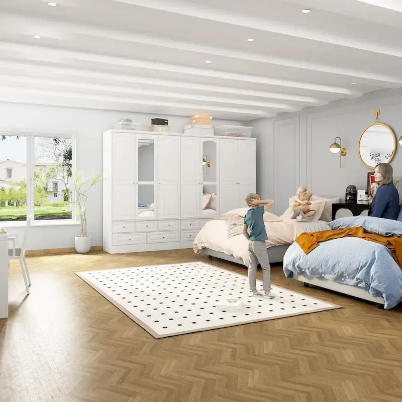 Ensemble armoire combinée double 78,7 H – L'élégance alliée à l'utilité
