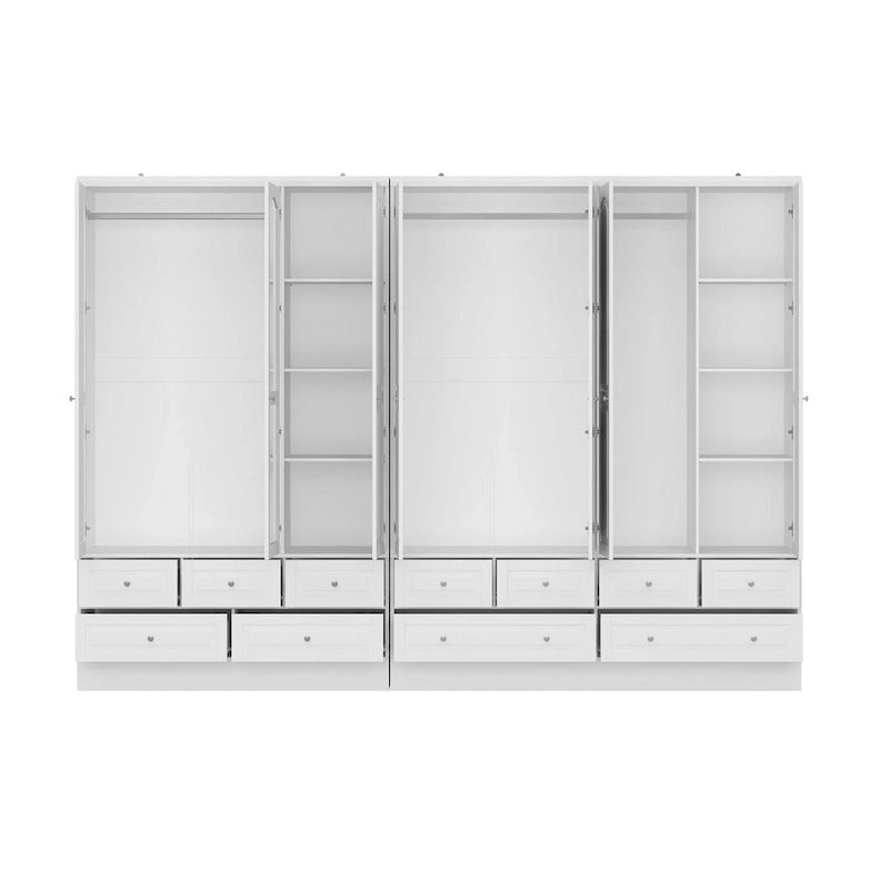 Ensemble armoire combinée double 78,7 H – L'élégance alliée à l'utilité