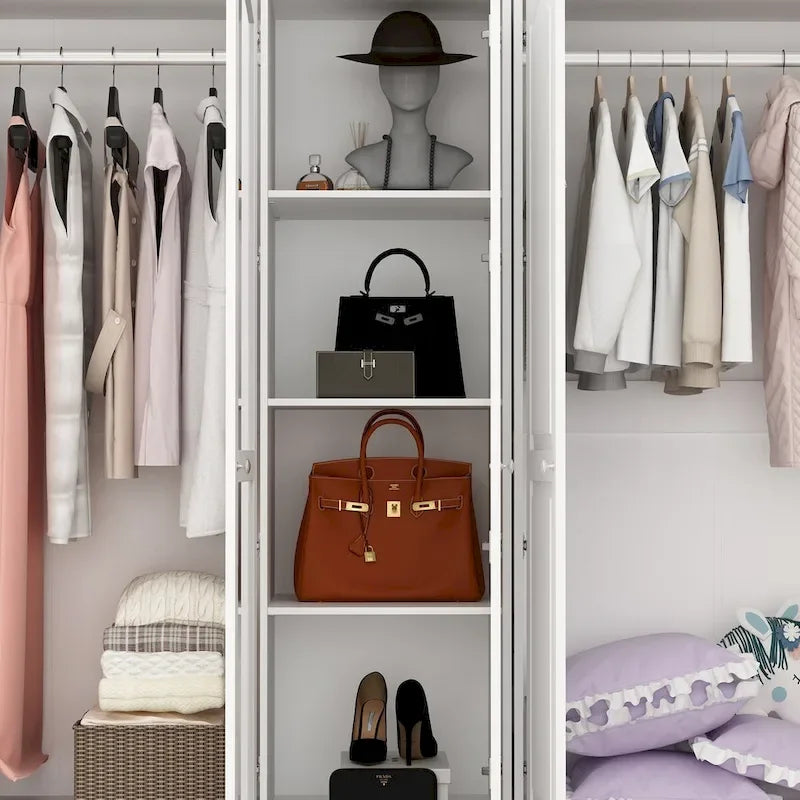Ensemble armoire combinée double 78,7 H – L'élégance alliée à l'utilité