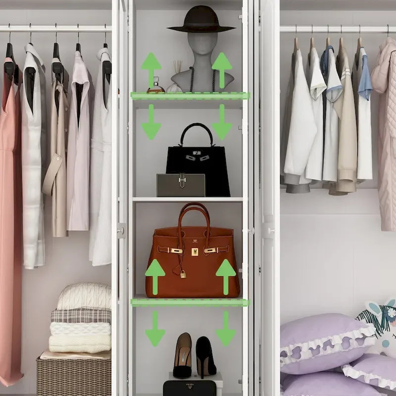 Ensemble armoire combinée double 78,7 H – L'élégance alliée à l'utilité