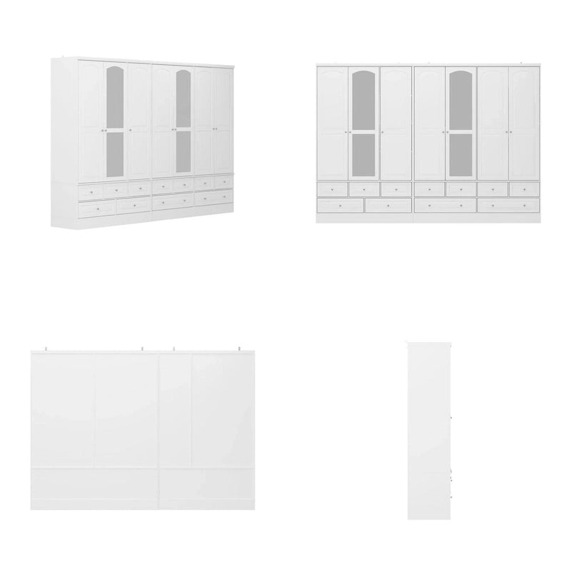 Ensemble armoire combinée double 78,7 H – L'élégance alliée à l'utilité