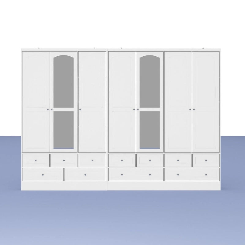 Ensemble armoire combinée double 78,7 H – L'élégance alliée à l'utilité