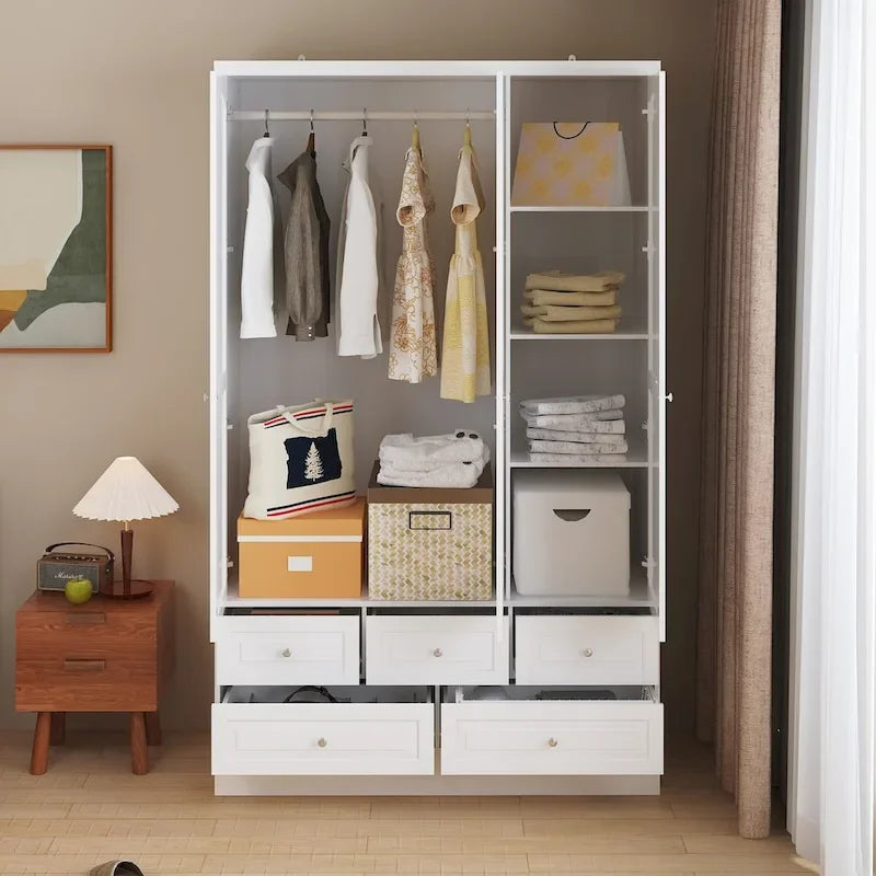 Ensemble armoire combinée double 78,7 H – L'élégance alliée à l'utilité