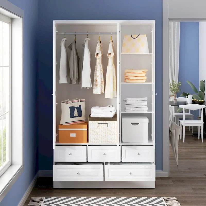 Ensemble armoire combinée double 78,7 H – L'élégance alliée à l'utilité