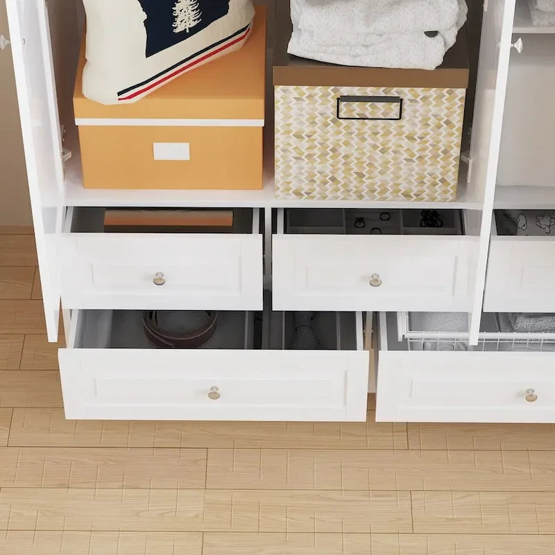 Ensemble armoire combinée double 78,7 H – L'élégance alliée à l'utilité