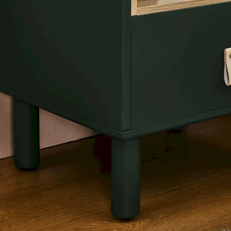 Table de chevet moderne en bois avec tiroir