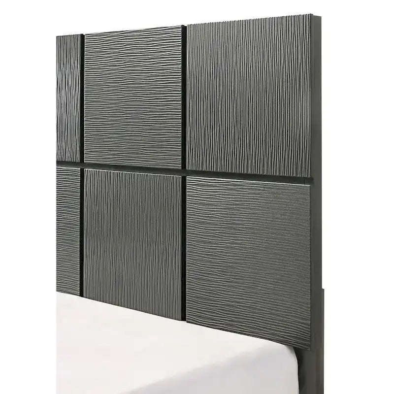 Parure de lit Sim 3 pièces gris acier