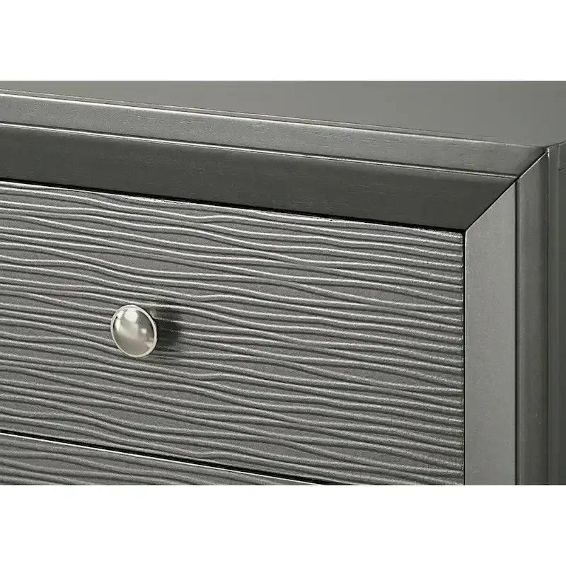 Parure de lit Sim 3 pièces gris acier