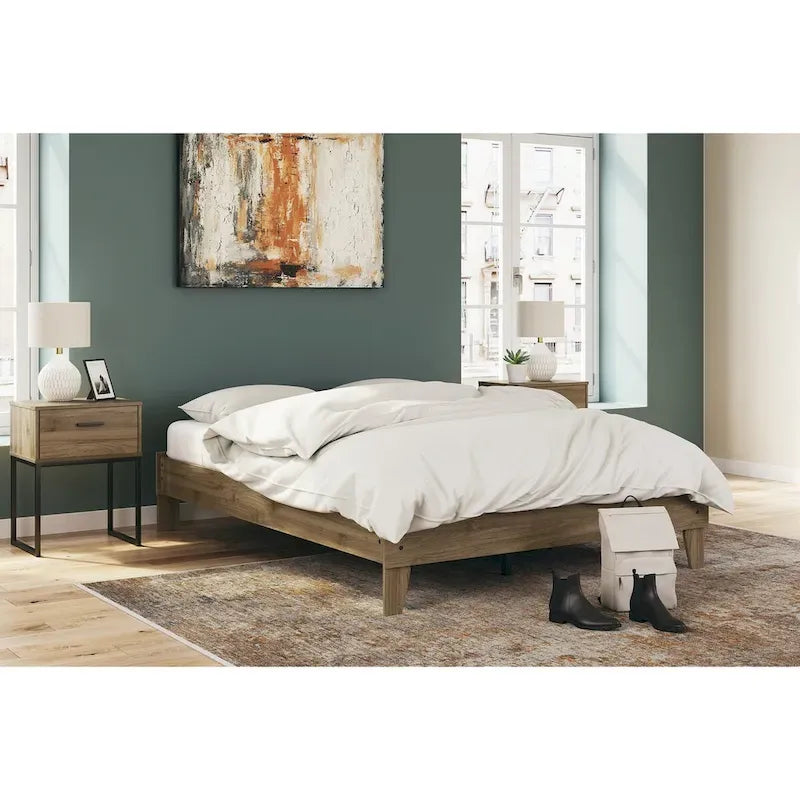 Lit plateforme Deanlow Honey Signature Design by Ashley