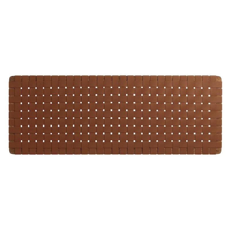 Tête de lit murale tissée en cuir végan Spartan double/grand lit/très grand lit
