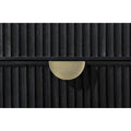 Mason Black 2-Drawer Nightstand
