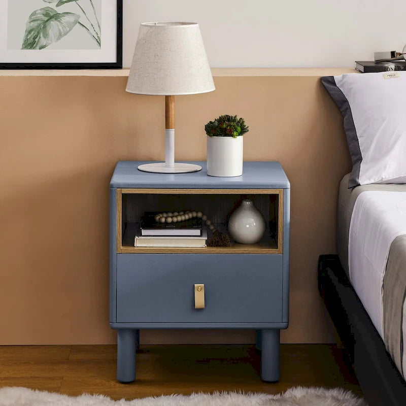 Table de chevet de style moderne avec tiroir