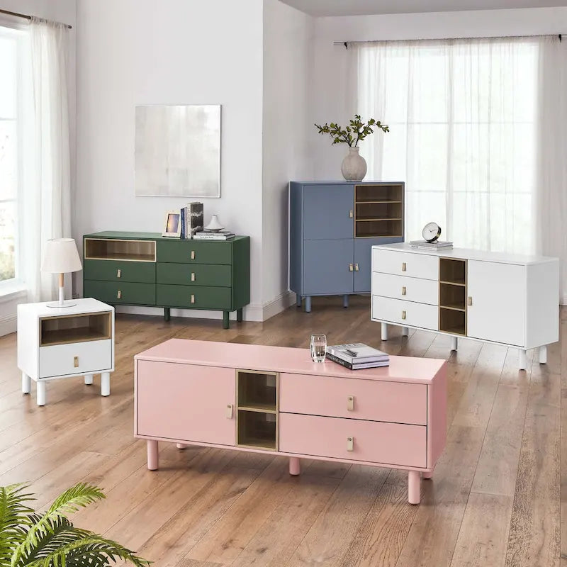 Table de chevet de style moderne avec tiroir