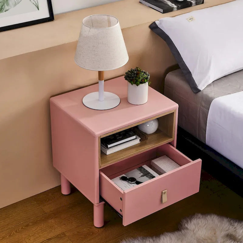 Table de chevet de style moderne avec tiroir