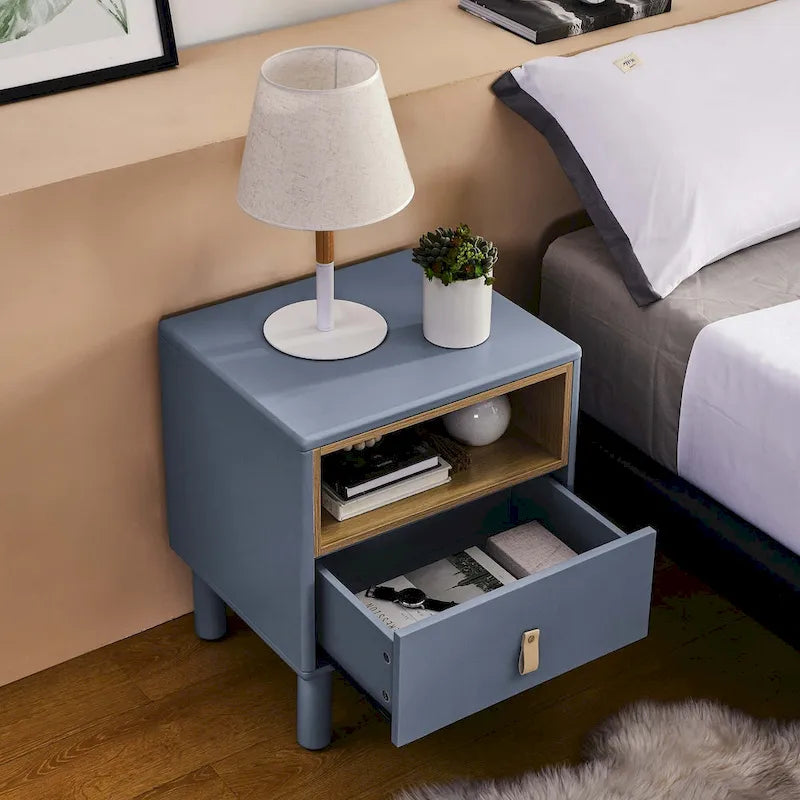 Table de chevet de style moderne avec tiroir