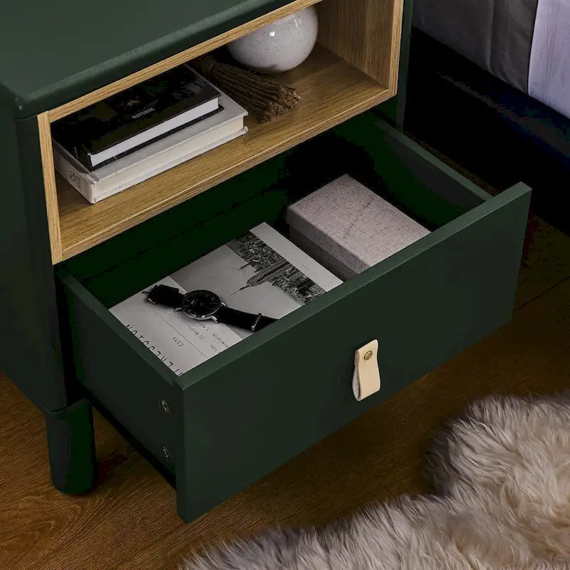 Table de chevet de style moderne avec tiroir