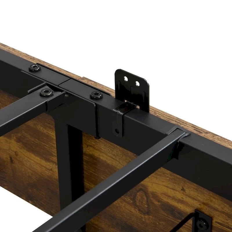 Tête de lit de rangement avec station de recharge et 4 tiroirs de rangement