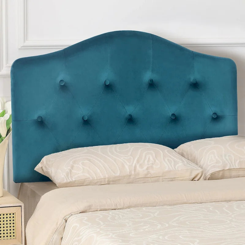 Tête de lit capitonnée Adeco Camelback pour lit jumeau