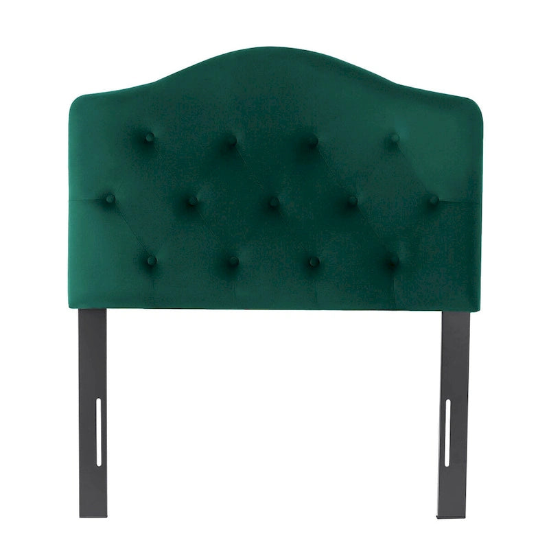Tête de lit capitonnée Adeco Camelback pour lit jumeau