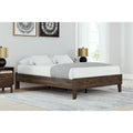 Signature Design by Ashley Calverson Mocha Platform Bed with 2 Nightstands