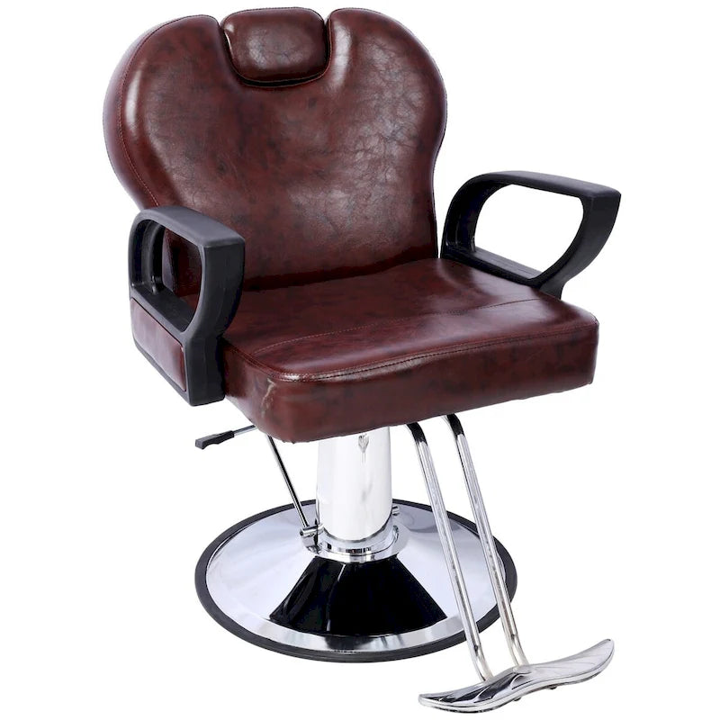 Fauteuil de barbier à main d'artiste, fauteuil inclinable de salon de beauté, siège extra large, mobilier de spa hydraulique, équipement de salon de coiffure