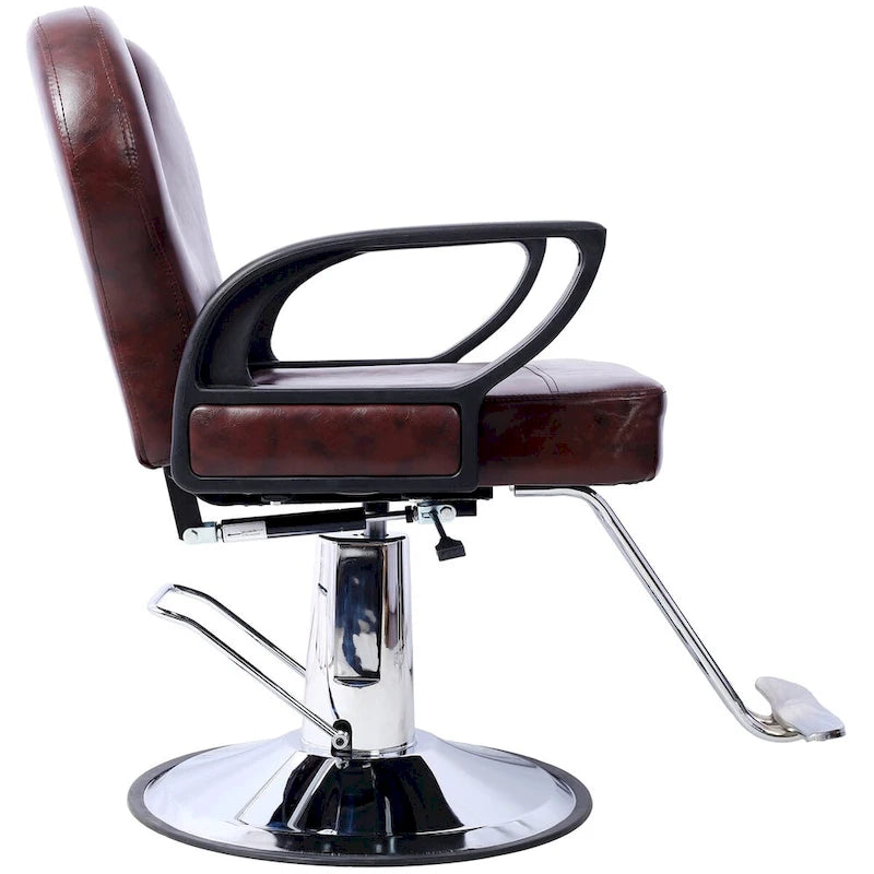 Fauteuil de barbier à main d'artiste, fauteuil inclinable de salon de beauté, siège extra large, mobilier de spa hydraulique, équipement de salon de coiffure