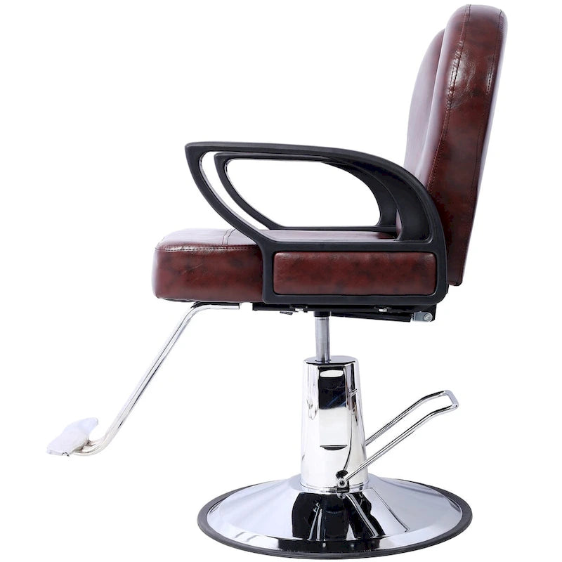 Fauteuil de barbier à main d'artiste, fauteuil inclinable de salon de beauté, siège extra large, mobilier de spa hydraulique, équipement de salon de coiffure