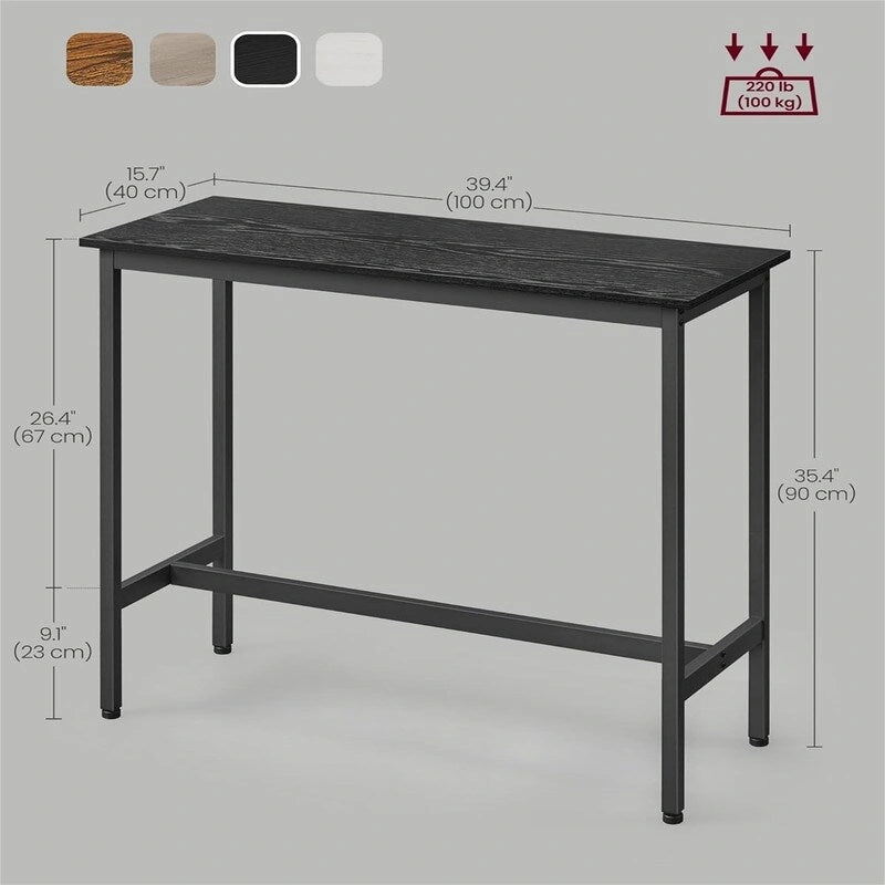 Table de bar étroite et longue