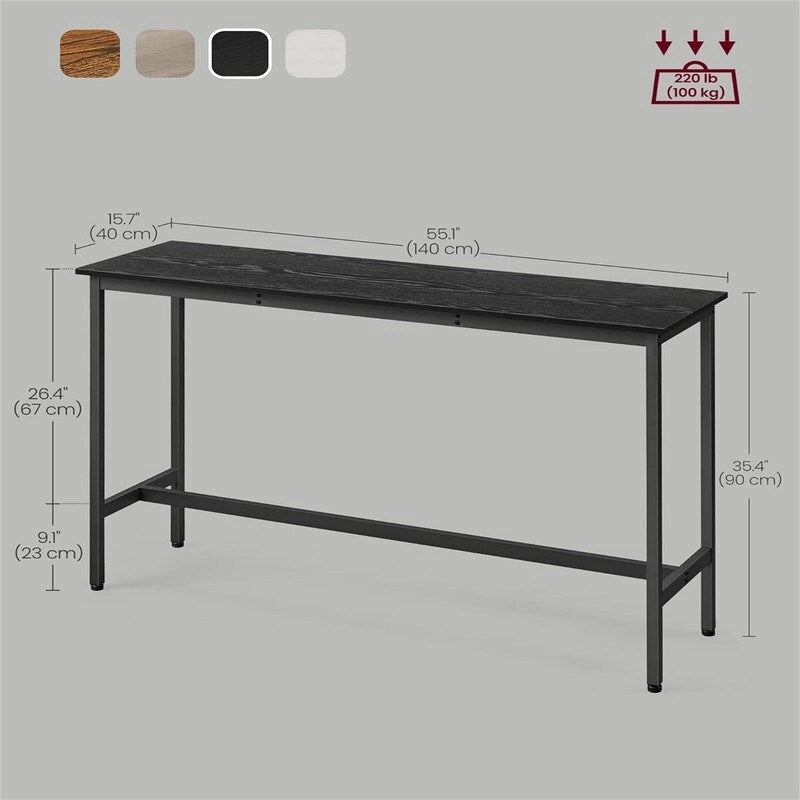 Table de bar étroite et longue