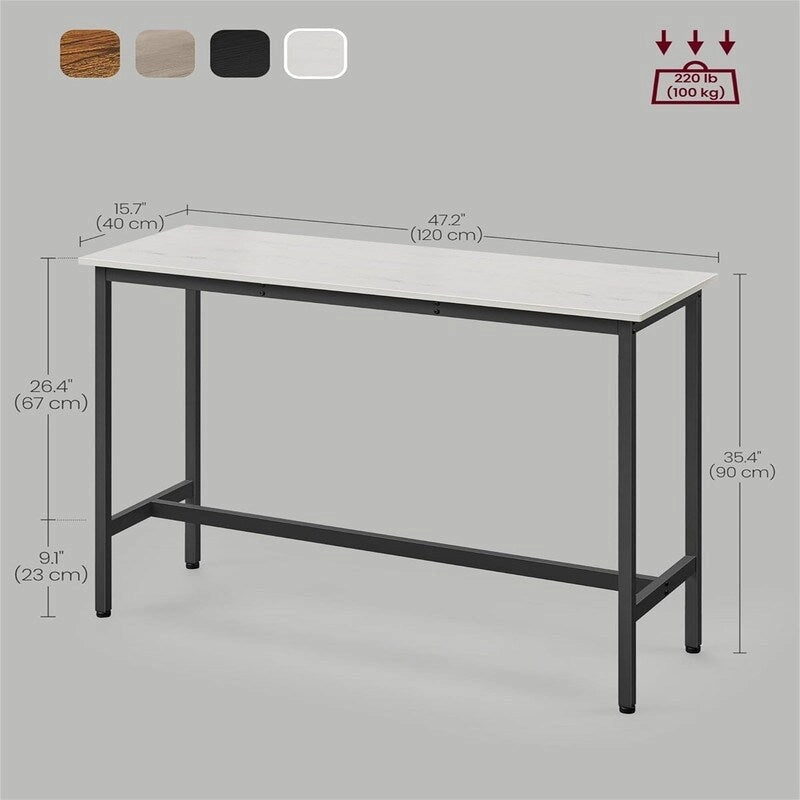 Table de bar étroite et longue