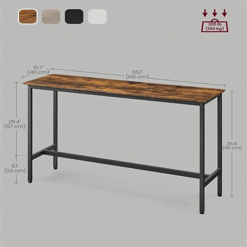 Table de bar étroite et longue