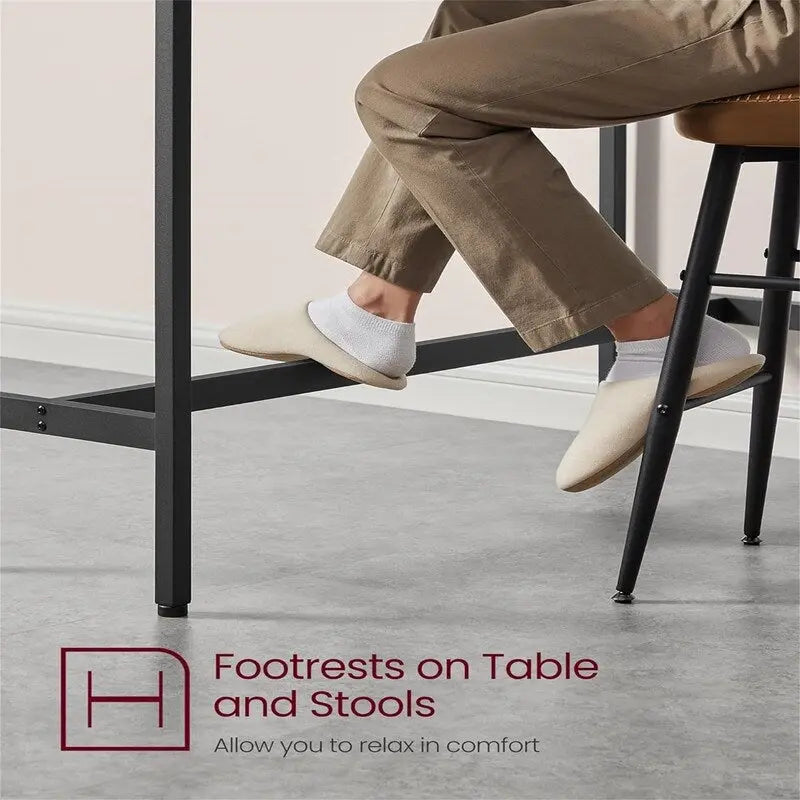 Table de bar étroite et longue