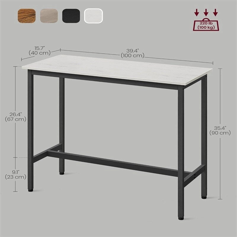 Table de bar étroite et longue