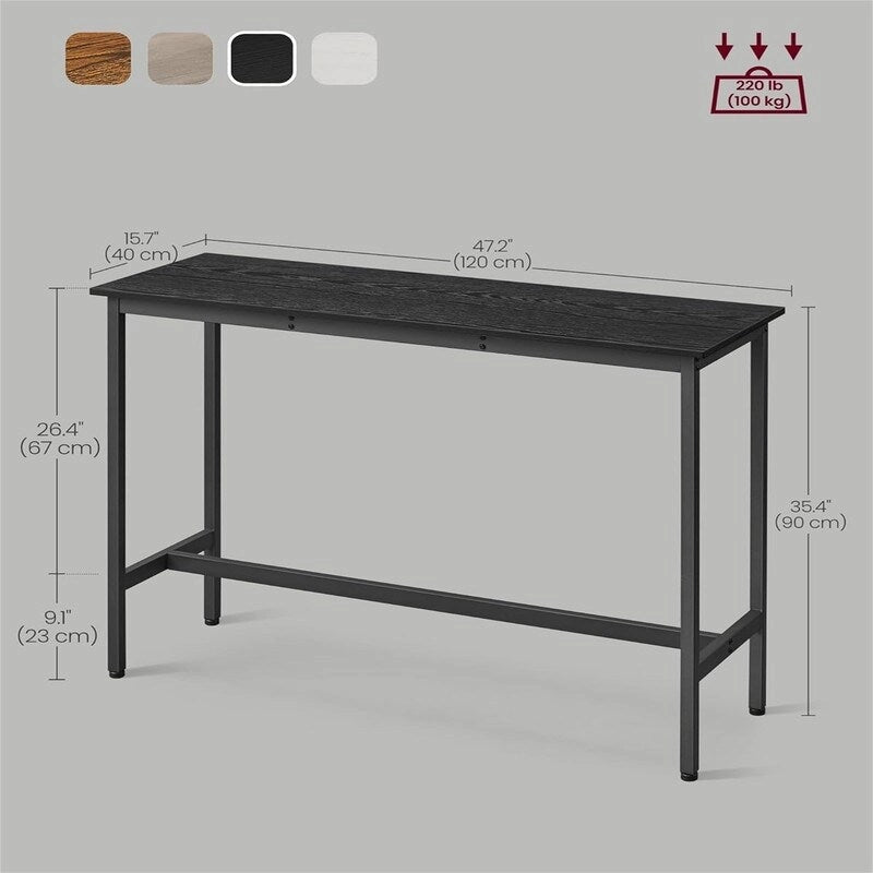 Table de bar étroite et longue