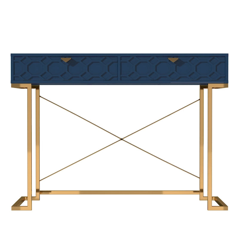 Bureau de rangement brillant pour bureau à domicile avec tiroir