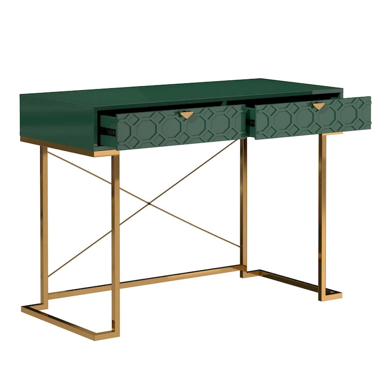 Bureau de rangement brillant pour bureau à domicile avec tiroir