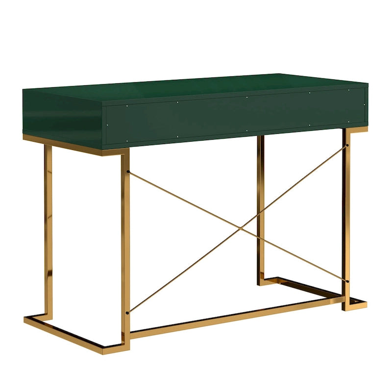 Bureau de rangement brillant pour bureau à domicile avec tiroir