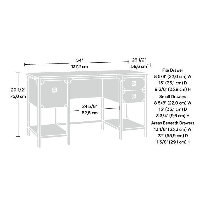 Bureau double Steel River