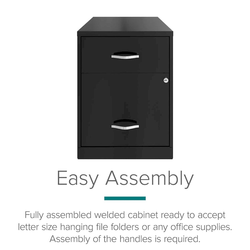 Classeur vertical Space Solutions 18 po de profondeur à 2 tiroirs de largeur lettre avec tiroir à accessoires