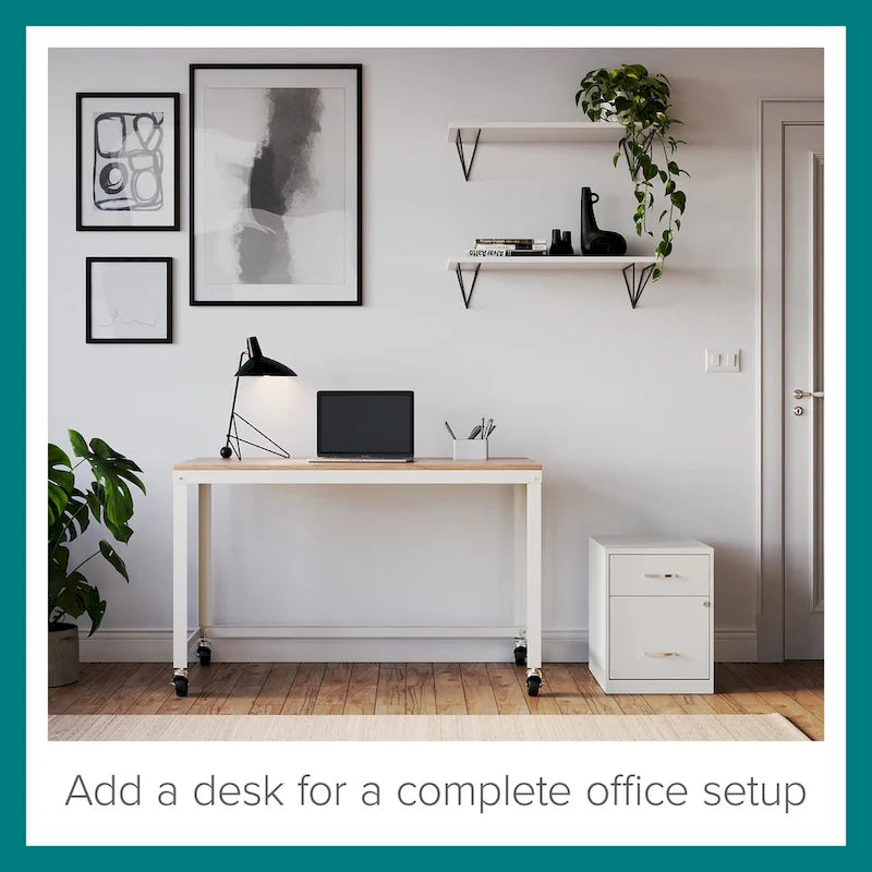 Classeur vertical Space Solutions 18 po de profondeur à 2 tiroirs de largeur lettre avec tiroir à accessoires