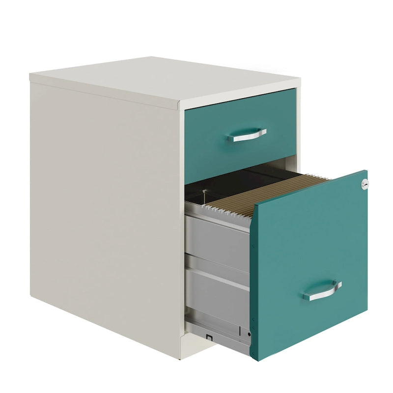 Classeur vertical Space Solutions 18 po de profondeur à 2 tiroirs de largeur lettre avec tiroir à accessoires
