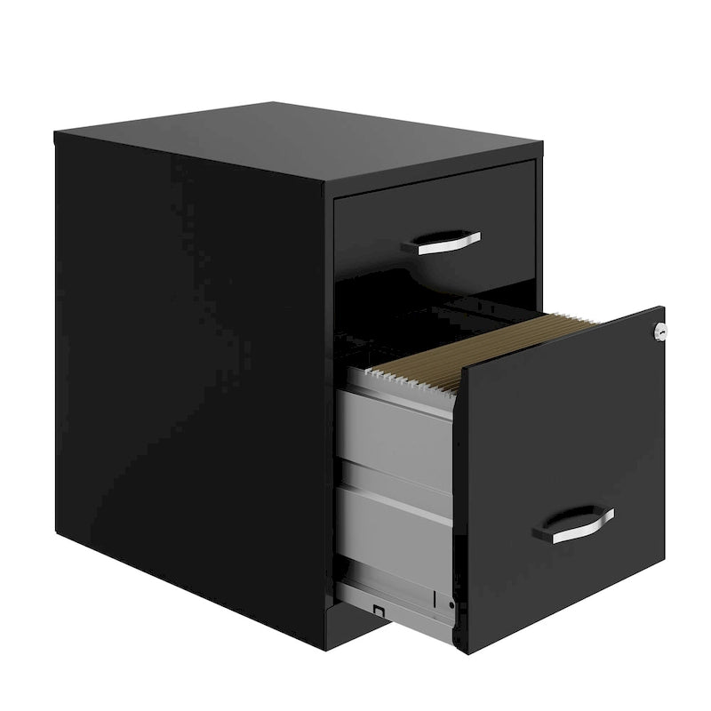 Classeur vertical Space Solutions 18 po de profondeur à 2 tiroirs de largeur lettre avec tiroir à accessoires