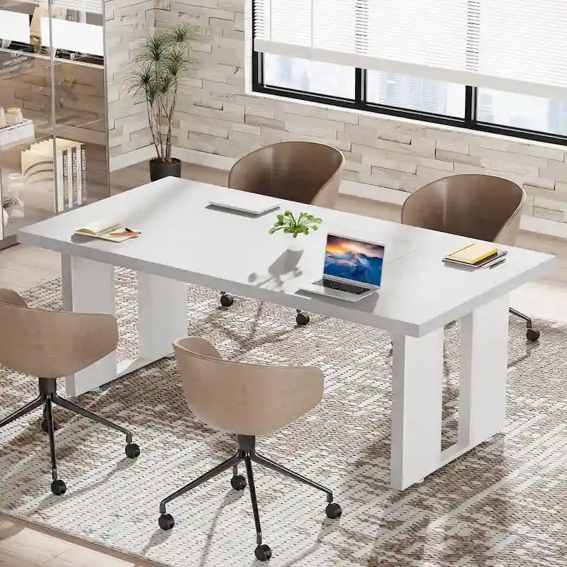 Bureau de direction 70,9 pouces, grande station de travail de bureau d'ordinateur